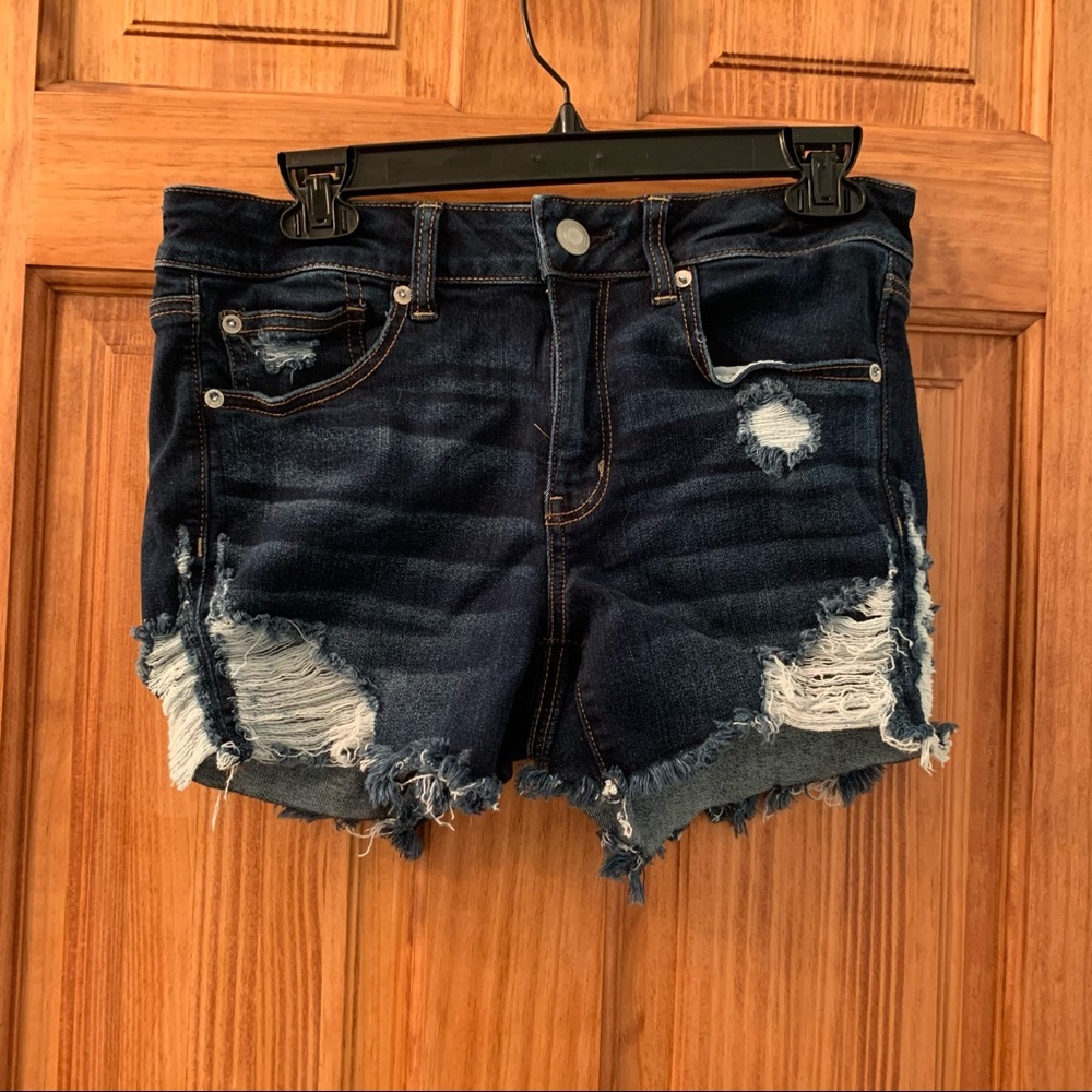 AEO Distressed Jean Shorts